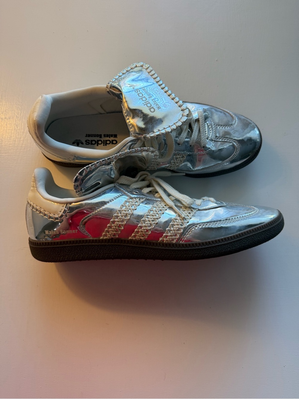 Wales Bonner x adidas Women Silver Metallic Sneakers